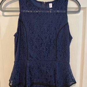 NWOT Lace Peplum Top Dress